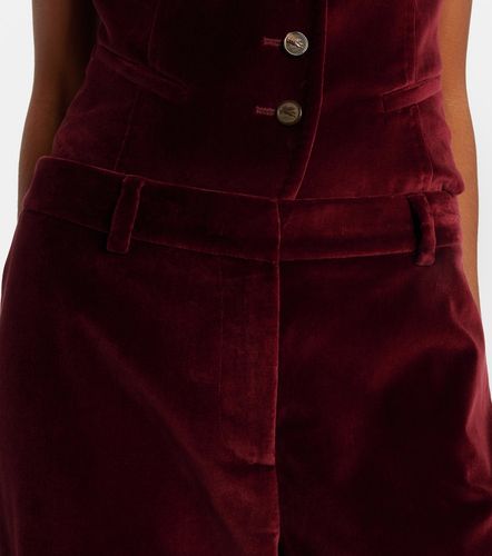 Pantalon flare à taille mi-haute en velours - Etro - Modalova