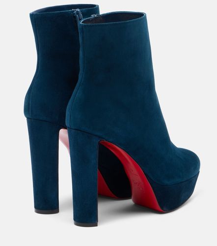 Bottines à plateau Loo Booty 130 en daim - Christian Louboutin - Modalova