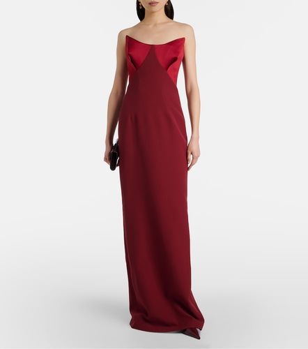 Robe longue bustier Drew en crêpe - Safiyaa - Modalova