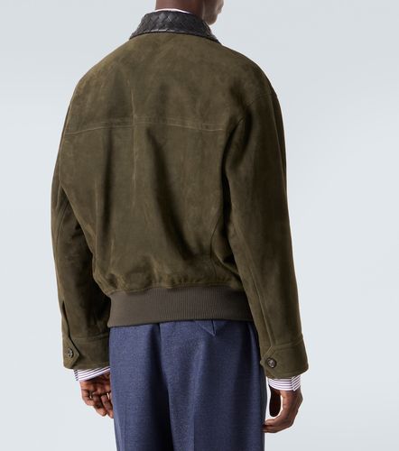 Veste blouson Intrecciato en daim - Bottega Veneta - Modalova
