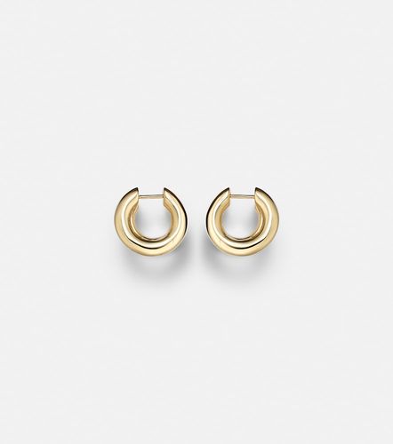 Boucles d'oreilles Hollow Tuben en or 14 ct et diamants - Sydney Evan - Modalova