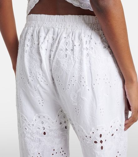 Pantalon ample Lula brodé en coton - Melissa Odabash - Modalova