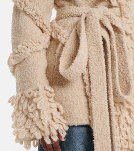 Cardigan en laine et cachemire mélangés à franges - The Attico - Modalova