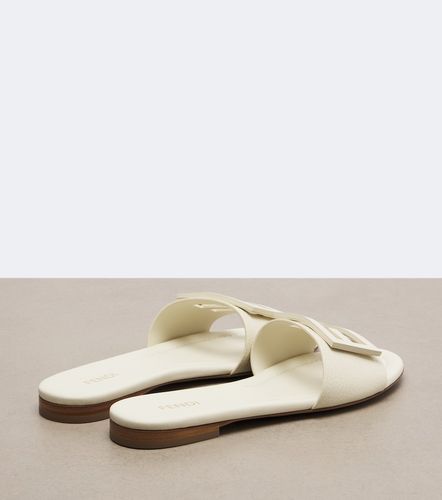 Fendi Mules FF en cuir - Fendi - Modalova