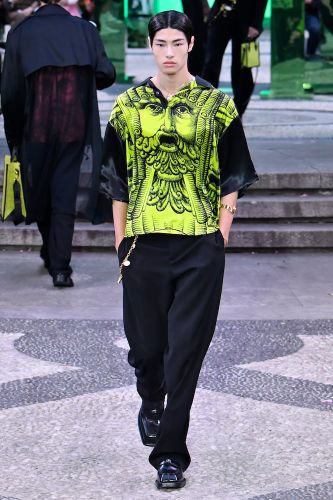 Versace Chemise imprimée en satin - Versace - Modalova