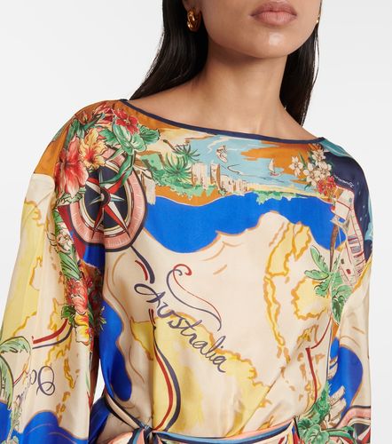 Robe midi Alight en soie imprimée - Zimmermann - Modalova