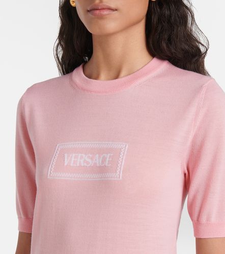 Versace Top en jacquard à logo - Versace - Modalova