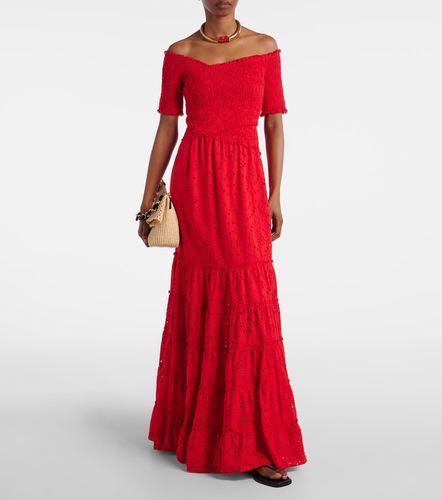 Robe longue Soledad en coton à fleurs - Poupette St Barth - Modalova