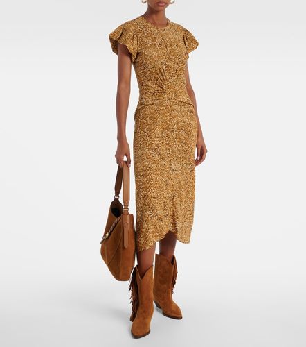 Robe midi Terena imprimée en soie mélangée - Isabel Marant - Modalova