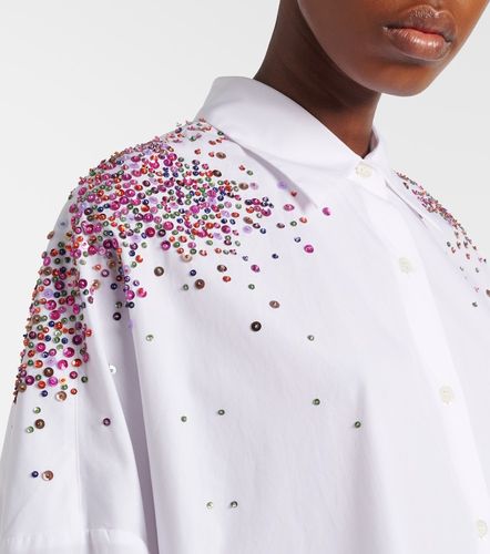 Chemise oversize en coton à sequins - Dries Van Noten - Modalova