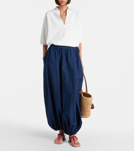 Pantalon ballon en coton et soie à ceinture - Polo Ralph Lauren - Modalova