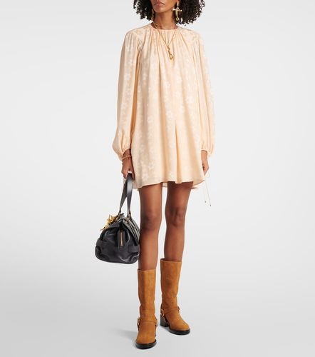 Chloé Robe en jacquard de soie à fleurs - Chloe - Modalova