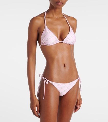 Versace Haut de bikini imprimé - Versace - Modalova