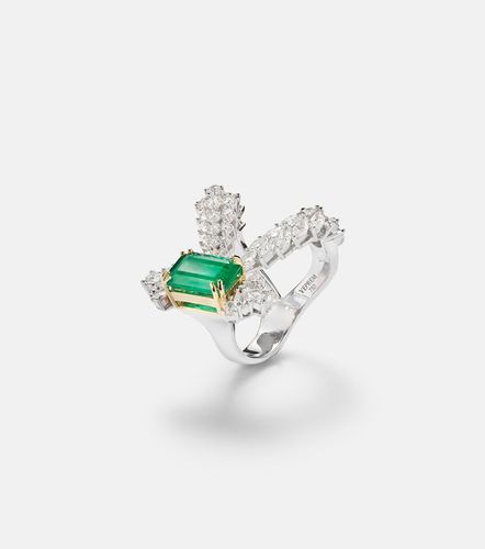 Bague Reign Supreme en or 18 ct, émeraude et diamants - Yeprem - Modalova