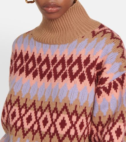 Pull en intarsia de laine et cachemire - Jardin des Orangers - Modalova