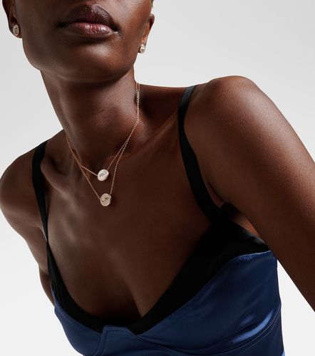 Collier Pom Pom Dot en or rose 18 ct, nacre et diamants - Pomellato - Modalova