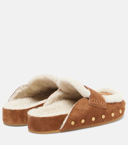 Mules Fenix en daim et shearling - Veronica Beard - Modalova