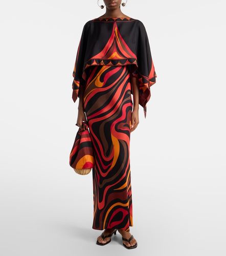 Robe longue Marmo et Fari en soie - Pucci - Modalova