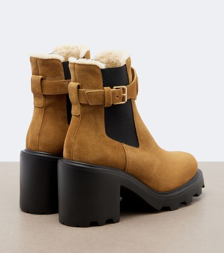 Bottines Beatle VLogo en daim - Valentino Garavani - Modalova