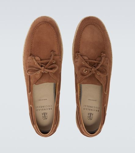 Chaussures bateau en daim - Brunello Cucinelli - Modalova