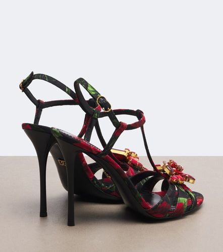 Sandales à fleurs et ornements - Dolce&Gabbana - Modalova
