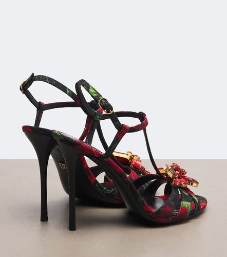 Sandales à fleurs et ornements - Dolce&Gabbana - Modalova