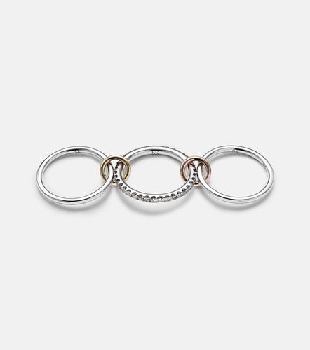 Bague Tigris MX Gris en argent sterling et diamants - Spinelli Kilcollin - Modalova