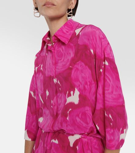 Valentino Chemise en soie à fleurs - Valentino - Modalova