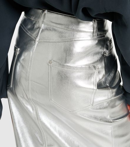 Jupe midi Oaklyn en cuir synthétique - Staud - Modalova