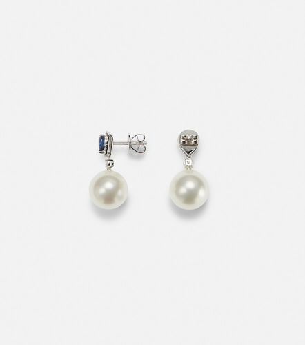 Boucles d'oreilles Romance en or blanc 18 ct, saphirs, diamants et perles - Bucherer Fine Jewellery - Modalova