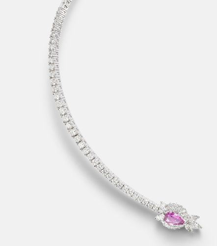 Choker Reign Supreme en or blanc 18 ct, saphirs et diamants - Yeprem - Modalova