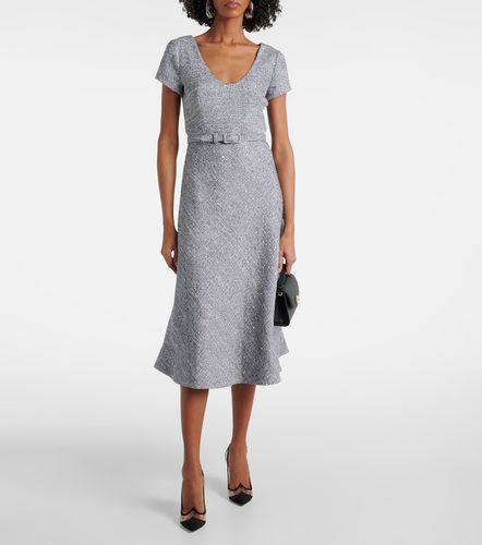 Robe midi en tweed à sequins - Alessandra Rich - Modalova