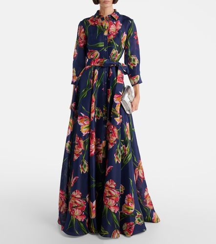 Robe longue Gazar à fleurs - Carolina Herrera - Modalova