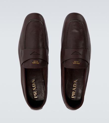 Prada Mocassins en cuir à logo - Prada - Modalova