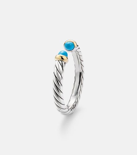 Bague Petite Cable Collectibles® en argent sterling et turquoises - David Yurman - Modalova