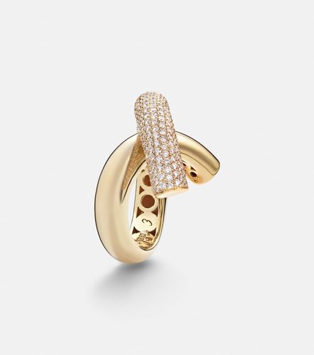 Bague Cross Loop Big en or 18 ct et diamants - Engelbert - Modalova