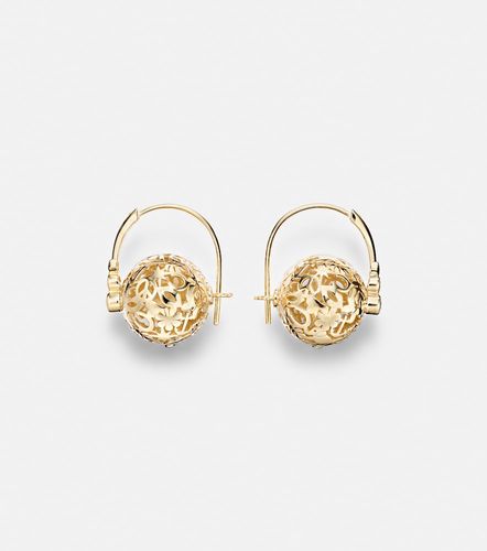 Boucles d’oreilles Icon Wallpaper Bead en or 14 ct et diamants - Sydney Evan - Modalova