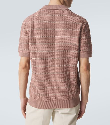 Brioni Polo en coton et lin brodé - Brioni - Modalova