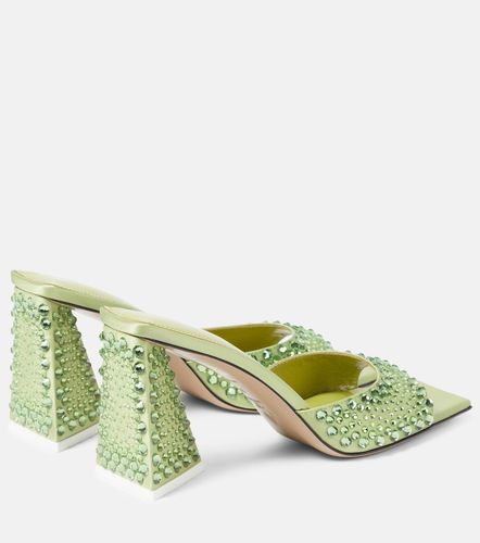 Mules Mini Devon en satin à ornements - The Attico - Modalova