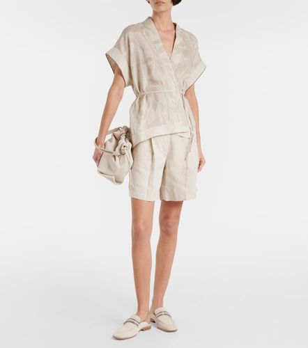 Brunello Cucinelli Top en lin - Brunello Cucinelli - Modalova