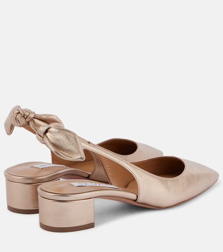 Escarpins slingback Very Bow 35 en cuir - Aquazzura - Modalova