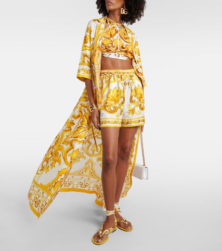 Sandales en soie imprimées - Dolce&Gabbana - Modalova