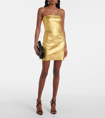 Robe Amina en cuir métallisé - Stouls - Modalova