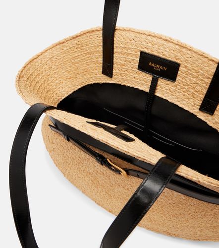 Cabas Shuffle Medium en raphia - Balmain - Modalova