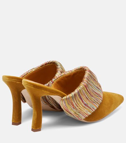 Mules Caldean 90 en velours - Manolo Blahnik - Modalova