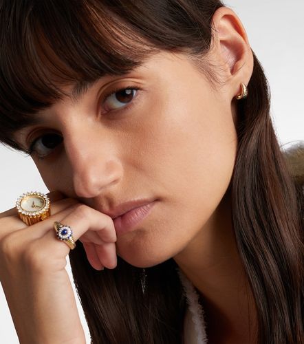 Yvonne Léon Boucles d'oreilles Berlingot Nano en or 9 ct et diamants - Yvonne Leon - Modalova