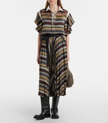 Sacai Jupe midi rayée - Sacai - Modalova