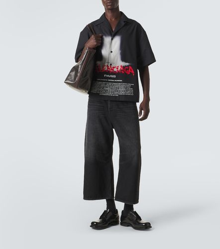 Chemise de bowling en coton à imprimé - Balenciaga - Modalova