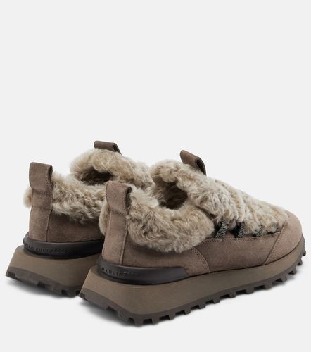 Baskets Monili en daim et shearling - Brunello Cucinelli - Modalova