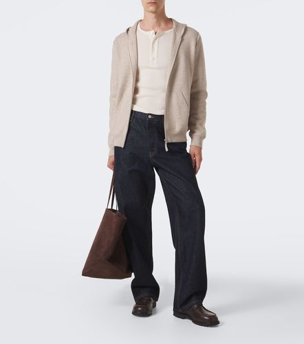 Sweat-shirt à capuche en laine et cachemire - Allude - Modalova